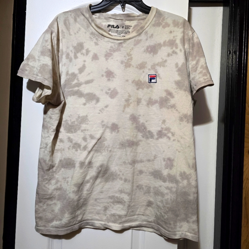 Fila Beige Tie-Dye Short Sleeve Tee